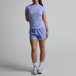 New 2026 spandex <b>Polyester</b> Quick Dry Running Tee Top Fitness Short Sleeve T Shirt Sports Gym Fitness Yoga <b>Tshirts</b> for Wom - Product Image 5