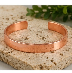 Stackable Pure Copper Open Cuff Bracelets Set Handcrafted Vintage <b>Engraved</b> <b>Bangle</b> Wholesale - Product Image 6