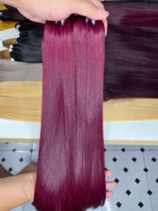 CDYHAIRVN Extensions de cheveux 100% naturels non-Remy, double trame, lisses comme des baguettes, couleur personnalisée, texture droite - Product Image 3