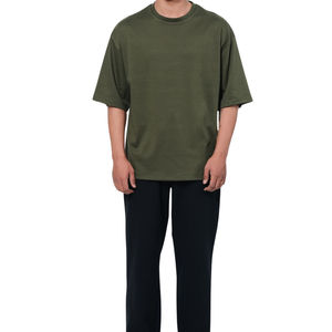 T-shirt pour homme brodé sur mesure de haute qualité, 100% coton, tissu tricoté lourd, taille plus, design luxueux - Product Image 4