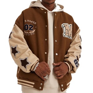 New Customized Men's Varsity <b>Jackets</b> Casual & Street Wear Breathable <b>Waterproof</b> <b>Winter</b> Polyester/Cotton Made Varsity <b>Jacket</b> - Product Image 1