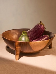 Bol de service en bois jetable écologique en gros – Vaisselle rustique artisanale en bois naturel pour salades, fruits et collations – Idéal pour la cuisine et la salle à manger - Product Image 5