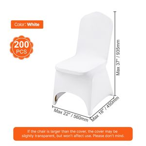 Coprisedie Universali in Spandex Elasticizzato Lavabili e Rimovibili per Matrimoni e Festività - Product Image 3