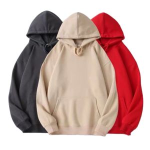 เสื้อฮู้ดลำลองสำหรับฤดูร้อนแบบใหม่ เนื้อผ้าบางเบา ระบายอากาศได้ดี เหมาะสำหรับออกกำลังกาย ใส่สบายๆ อยู่บ้านหรือเดินทาง ผลิตจากผ้าฝ้าย 50% โพลีเอสเตอร์ 50% สีพื้น - Product Image 5