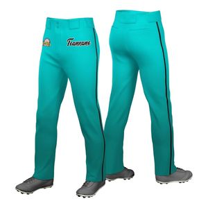 Pantalones de Béisbol al por Mayor en Degradado Verde Lima y Azul Marino, Elásticos, de Mezcla de Poliéster, Control de Sudor, Duraderos, para Equipos de Béisbol - Product Image 5