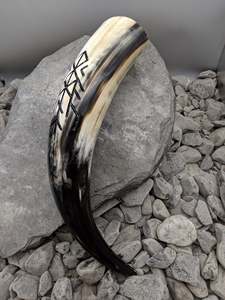 Premium Viking Drinking Horn Handcrafted Natural Material Polished Finish Rustic Medieval Mug for Beer Enthusiasts - Product Image 3