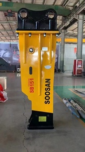 Martillo hidráulico SOOSAN modelo SB151 tipo caja silencio para excavadoras pesadas con peso portador 40-55 toneladas para trabajos de demolición - Product Image 4