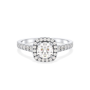 Bagues de fiançailles en diamant cultivé en laboratoire REYES CVD HPHT, solitaire, or blanc 14 carats, taille ronde, diamant de 1,2 carat, bijoux fins pour mariage - Product Image 2