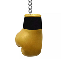 Porte-clés miniature en cuir personnalisé en forme de gant de boxe 3D, cadeau souvenir promotionnel pour club de boxe