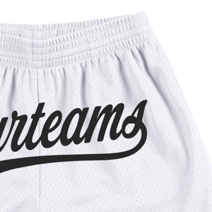 <b>Men</b> <b>White</b> Sublimated Mesh Basketball <b>Shorts</b> Lightweight Polyester Athletic <b>Shorts</b> Team Sports Uniform Practice Wear Apparel - Product Image 5