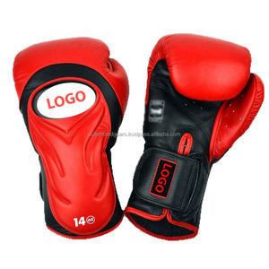 Guantes de Boxeo de Cuero para Entrenamiento de Kickboxing con Cierre de Velcro, Aberturas para los Dedos, Diseño de Dedos Completos - Product Image 5