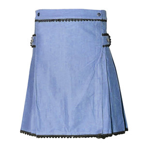 Kilt Tradicional Escocés para Mujer, Cintura Ajustable, Corte a Medida, Personalizable, Tela Tartán de Calidad, Marca SKILLED SPORTS - Product Image 1