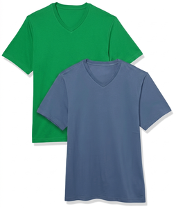 T-shirts personnalisés pour hommes, coupe slim, manches courtes, décontractés, doux, respirants, mode estivale, streetwear. - Product Image 1