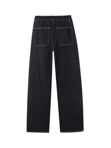 Pantalones vaqueros de cintura alta, anchos y transpirables de alta calidad, pantalones vaqueros cómodos y de buena calidad para mujer. - Product Image 2