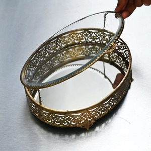Caja Ovalada de Latón Dorado, Caja de Joyería Hecha a Mano, Caja Decorativa de Metal para Anillos, Pendientes, Regalo de Tesoro Antiguo para Mujer - Product Image 4