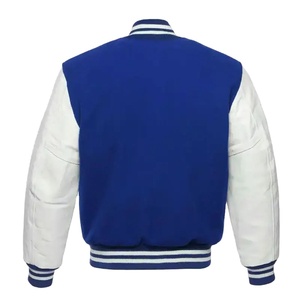 New OEM Custom Chain Chenille Patch Embroidery Vintage Baseball Letterman Varsity <b>Jacket</b> with Patchwork Cartoon Design for Men - Product Image 5
