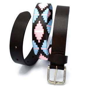 Premium Argentine Style Polo <b>Belt</b> in High Quality Leather Polo <b>Belt</b> with Multicolour Stitch Handmade for Casual Style - Product Image 4