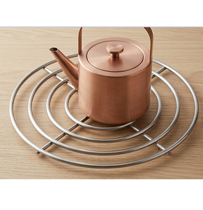 Sous-plat rond en acier inoxydable résistant à la chaleur pour cuisine - Product Image 1