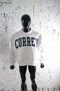 CURREY ASH GREY <b>Mock</b> <b>Neck</b> Sweatshirt 100% BLUE Applique Embroidery wide <b>neck</b> Sweatshirt Finer Threads - Product Image 2