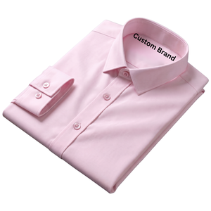 Chemise Homme Premium RT Rayée Manches Longues Coupe Slim Grande Taille Respirante Fabricant OEM Vente en Gros - Product Image 5