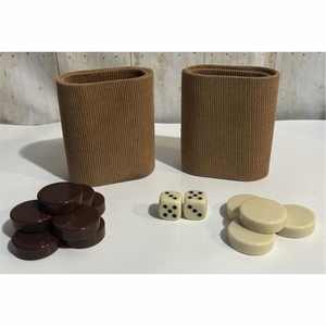 Vaso Mezclador de Dados Ovalado de Cuero PU Premium, Silencioso, con Forro de Fieltro, Profesional, Sin Ruido, para Bar, Fiestas, Juegos de Mesa - Product Image 4