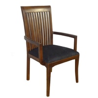 Silla de comedor minimalista, sillones de madera, silla de café, sillas de teca, muebles de madera de teca de Indonesia diseñados para muebles de restaurante