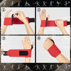 Correas de Soporte para Muñecas para Levantamiento de Pesas, Bandas de Gimnasio para Entrenamiento Físico, Muñequeras para Levantamiento de Potencia y Entrenamiento de Fuerza, Personalizables - Product Image 4