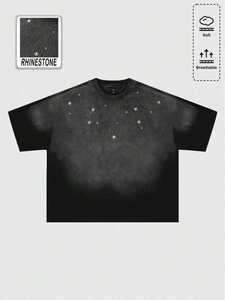 T-shirt de haute qualité 100% coton, taille plus, impression numérique personnalisée, logo, 230 g/m², t-shirt uni à col rond pour homme, manches courtes - Product Image 2