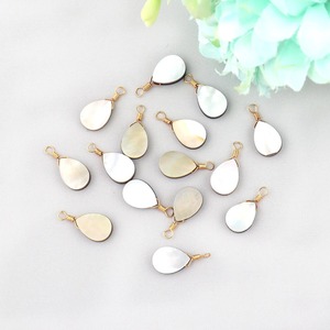 Genuine Quality Pear Shape Gold Plated Wire Wrapped Natural Multistone Single <b>Bail</b> Gemstone Connectors for Diy <b>Pendant</b> Jewelry - Product Image 5