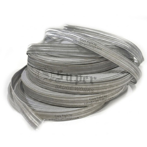 OEM Luxury Fancy Silver Braid Ribbon Lace Trim French <b>Tape</b> Tresse Gallon Customized Rank Braids Eco-Friendly High Quality Lace - Product Image 5