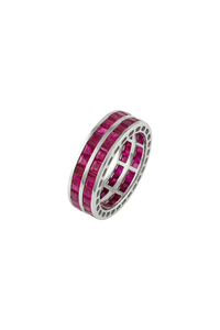 Anillo de Zafiro Azul en Plata de Ley 92.5 KLSR-11909 - Product Image 3