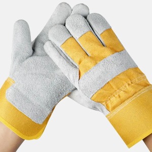 Gants de travail de sécurité EPI en cuir de chèvre certifiés EN420, anti-coupure, doublure en coton, 10 pouces, sans silicone, directement de l'usine - Product Image 1