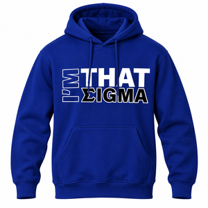 Sweat-shirt à capuche noir pour hommes Phi Beta Sigma, broderie de lettres grecques bleues, pull décontracté, fraternité Greek Life - Product Image 3