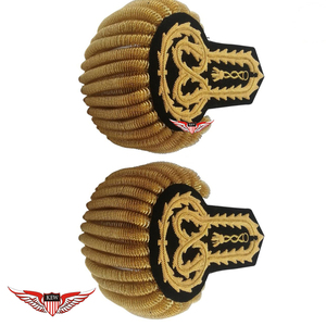 KEW - Elegante y Ecológico Epaulette Decorativo para Hombro, Bordado en Dorado Vintage, Personalizable, Accesorio para Prendas - Product Image 5