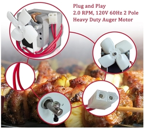 <span class=keywords><strong>Universal</strong></span> Grill Auger Feed Motor Geräuscharmer Pellet ofen Elektrischer Lüfter Motor Eisen ofen Zubehör für Indoor Outdoor Barbecue - Product Image 2