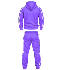 Großhandel Zweiteiliger Sportanzug mit Kapuzenjacke und Jogginghose für Sporttraining, Fitnessaktivitäten und Spaziergänge - Product Image 2