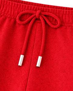 Pantalones Deportivos Cargo de Pierna Ancha Color Rojo Brillante Personalizados para Mujer, Pantalones de Forro Polar con Cintura Elástica, Bolsillos con Cremallera, Ropa Casual de Calle, Pantalones de Invierno - Product Image 4