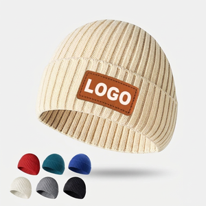 Gorros de Invierno Lisos Multicolores, Gorro de Punto con Logotipo Bordado Personalizado, Gorra de Calavera Tejida, Ropa Urbana Moderna para Hombre y Mujer - Product Image 4