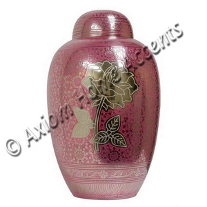 Beautifully <b>Engraved</b> Brass Urn With Artisan Detailing and a Smooth Surface for Preserving Ashes by Axiom Home Accents - Product Image 6