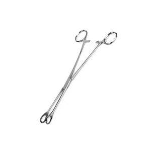 Pinzas Quirúrgicas para Esponjas, de Acero Inoxidable, 18/25cm, Dentadas, con Certificación CE - Product Image 1