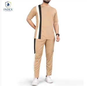 Conjunto Deportivo para Hombre INDEX APPAREL, Camiseta de Manga Corta con Bolsillos Laterales, Poliéster Transpirable, Corte Regular, Informal, Verano - Product Image 1