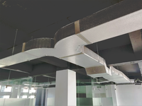 Panneau de mousse de polyuréthane PIR (PU) panneau de conduit d'air HVAC feuille d'aluminium