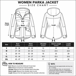 Veste parka pour femme en gros avec capuche profonde en polaire thermique, taille à cordon de serrage, manches vert forêt et capuche à rabat anti-vent - Product Image 6