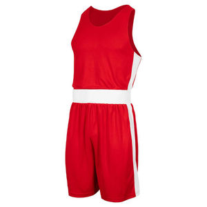Uniformes de boxe de haute qualité rouge et blanc à séchage rapide, design respirant, uniforme de boxe sur mesure unisexe pour le kickboxing - Product Image 5