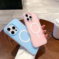 Coque de téléphone magnétique en gelée, vente en gros d'usine, coque de téléphone souple mate tendance pour iPhone 17 16 11 12 13 14 15 Pro Max Plus