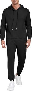Conjunto Deportivo de Felpa Francesa Vintage OEM con Logotipo Personalizado Bordado, Hombros Caídos, Traje Deportivo Pesado para Hombre - Product Image 2