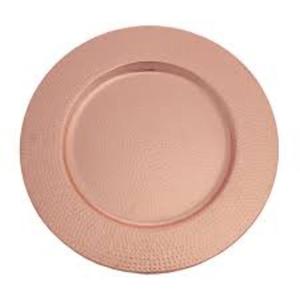 Solid Copper Charger Plate Hand Hammered Round Dinner <b>Thali</b> for Elegant <b>Serving</b> from <b>Indian</b> Supplier for Bulk Export - Product Image 6