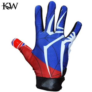 Cheap Price Bestest Customize American Football <b>Gloves</b> High Quality Soft Polyester/Pu/Spandex Hand Professional Non Slip - Product Image 3
