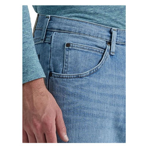 กางเกงยีนส์ผู้ชายทรงคลาสสิค 5 กระเป๋า ทรงหลวม ยืดหยุ่น สวมใส่สบาย ผลิตจากผ้าฝ้ายเดนิม ทนทาน เหมาะสำหรับใส่ในชีวิตประจำวัน แฟชั่นทันสมัย - Product Image 5