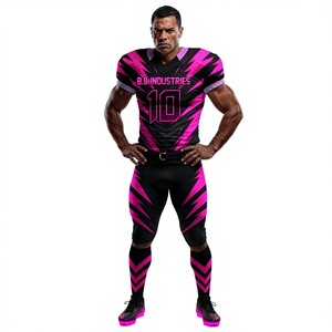 Premium Purple Green Splash Custom Football Uniform Set with Short Sleeve Printed Sublimation <b>Padded</b> <b>Pants</b> for Custom Team - Product Image 5
